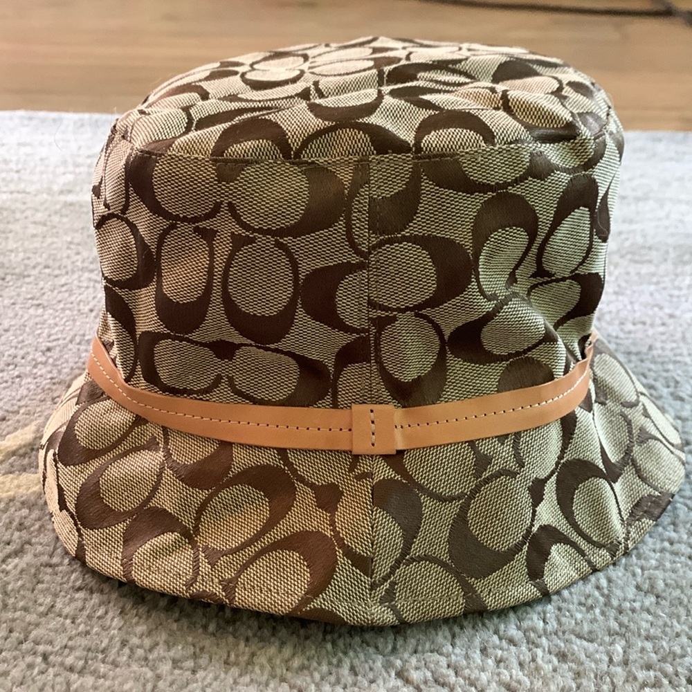 Authentic COACH Signature Crusher Bucket Hat